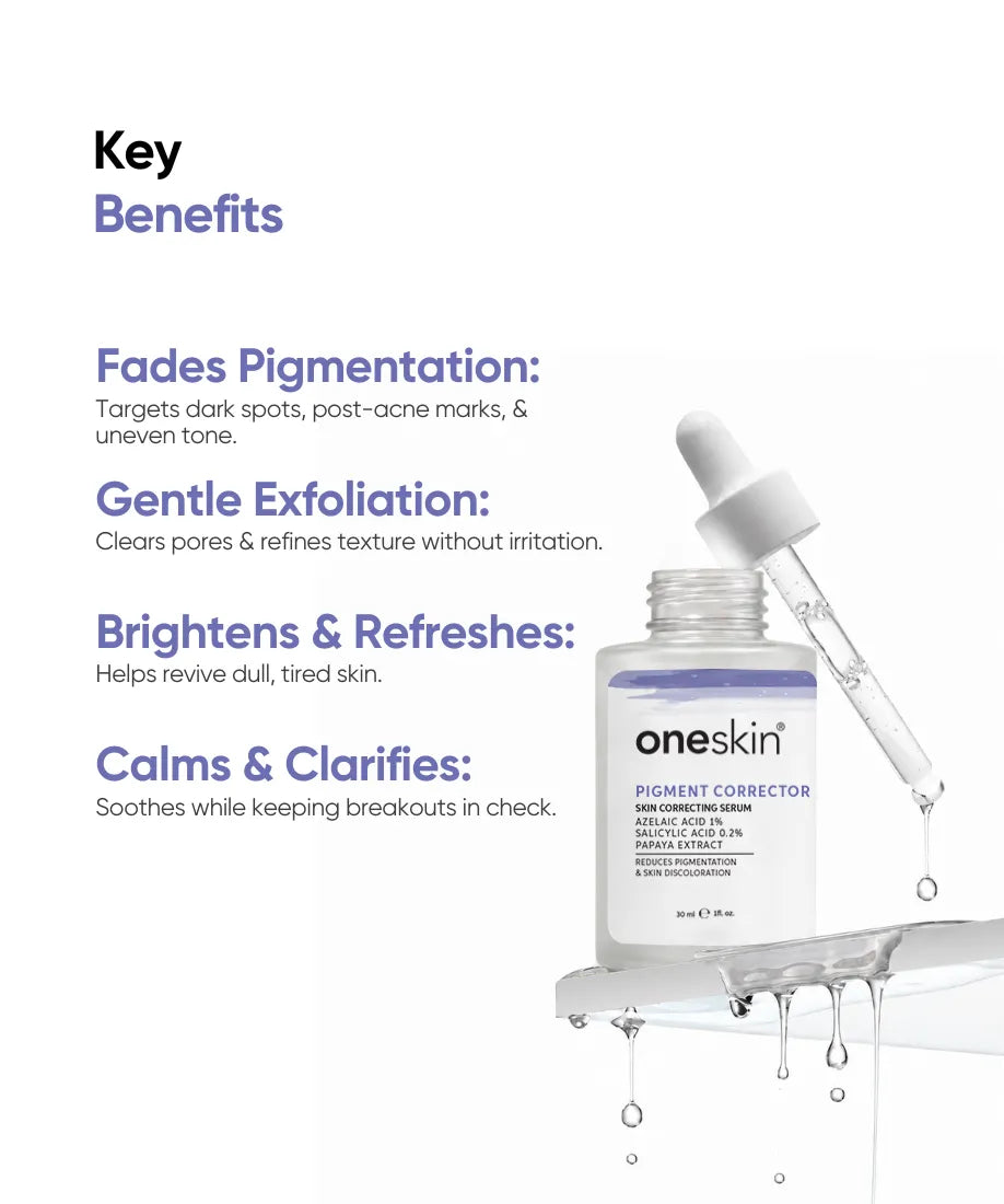 Pigment Corrector - Azelaic Acid 1%, Salicylic Acid 0.2%, Papaya Extract - 30ml