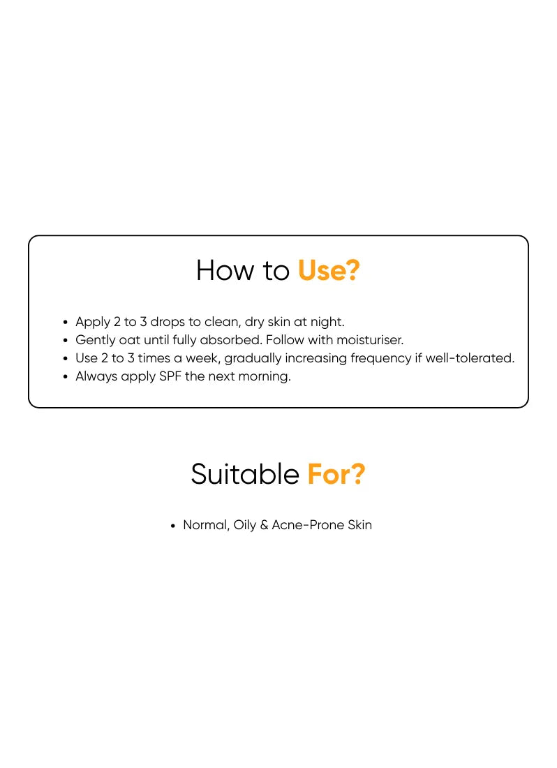 Peel Perfect AHA 15% + BHA 2%, Turmeric Extract - 5ml - Travel Size