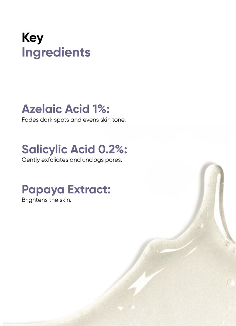 Pigment Corrector - Azelaic Acid 1%, Salicylic Acid 0.2%, Papaya Extract - 30ml