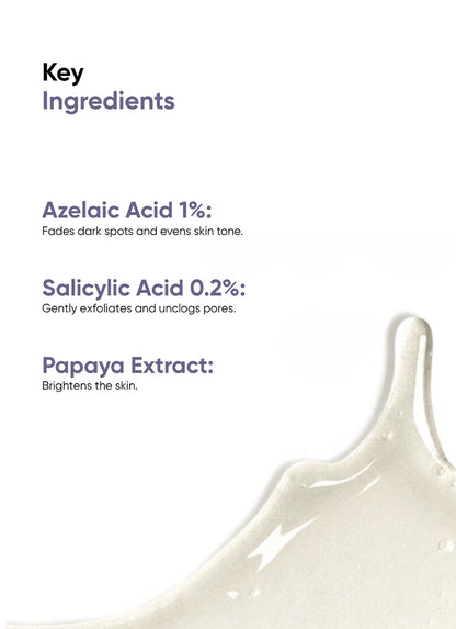 Pigment Corrector - Azelaic Acid 1%, Salicylic Acid 0.2%, Papaya Extract - 30ml
