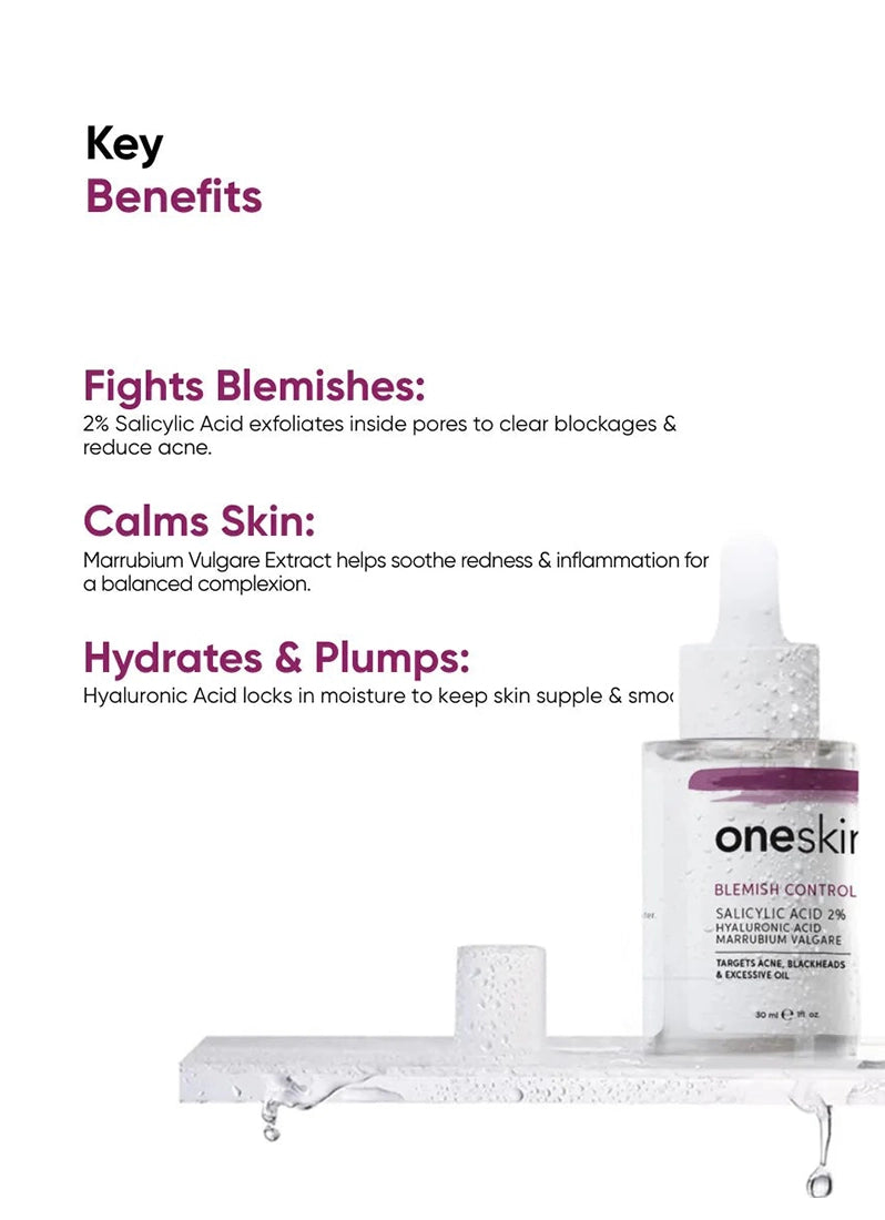 Blemish Control Salicylic Acid 2% + Marrubium Valgare - 30ml